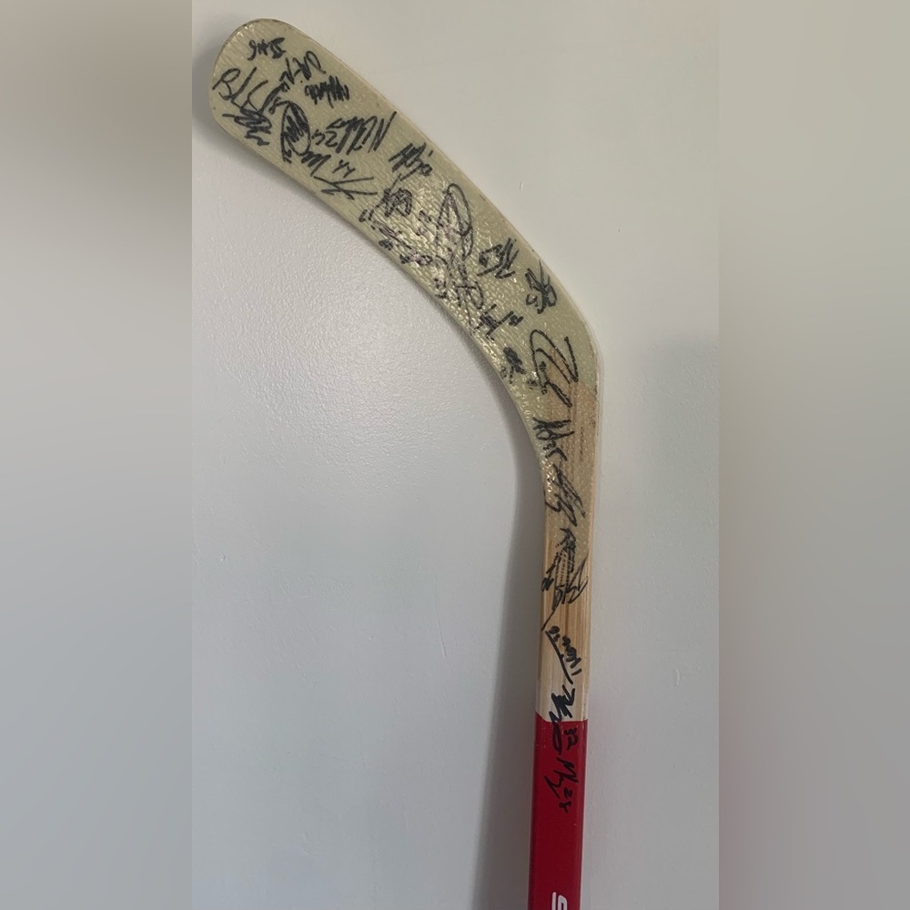 Hockey stick signed by the 2013-14 Halifax Mooseheads